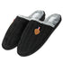 Mens Slip On Faux Fur Mule Slipper - Grey